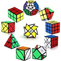 Los mejores  - ROXENDA Cubos de Velocidad- [Paquete de 10] Speed Cube Set - 2x2x2 3x3x3 2x2x3 Pirámide Megaminx Skew Axis Windmill Ivy…